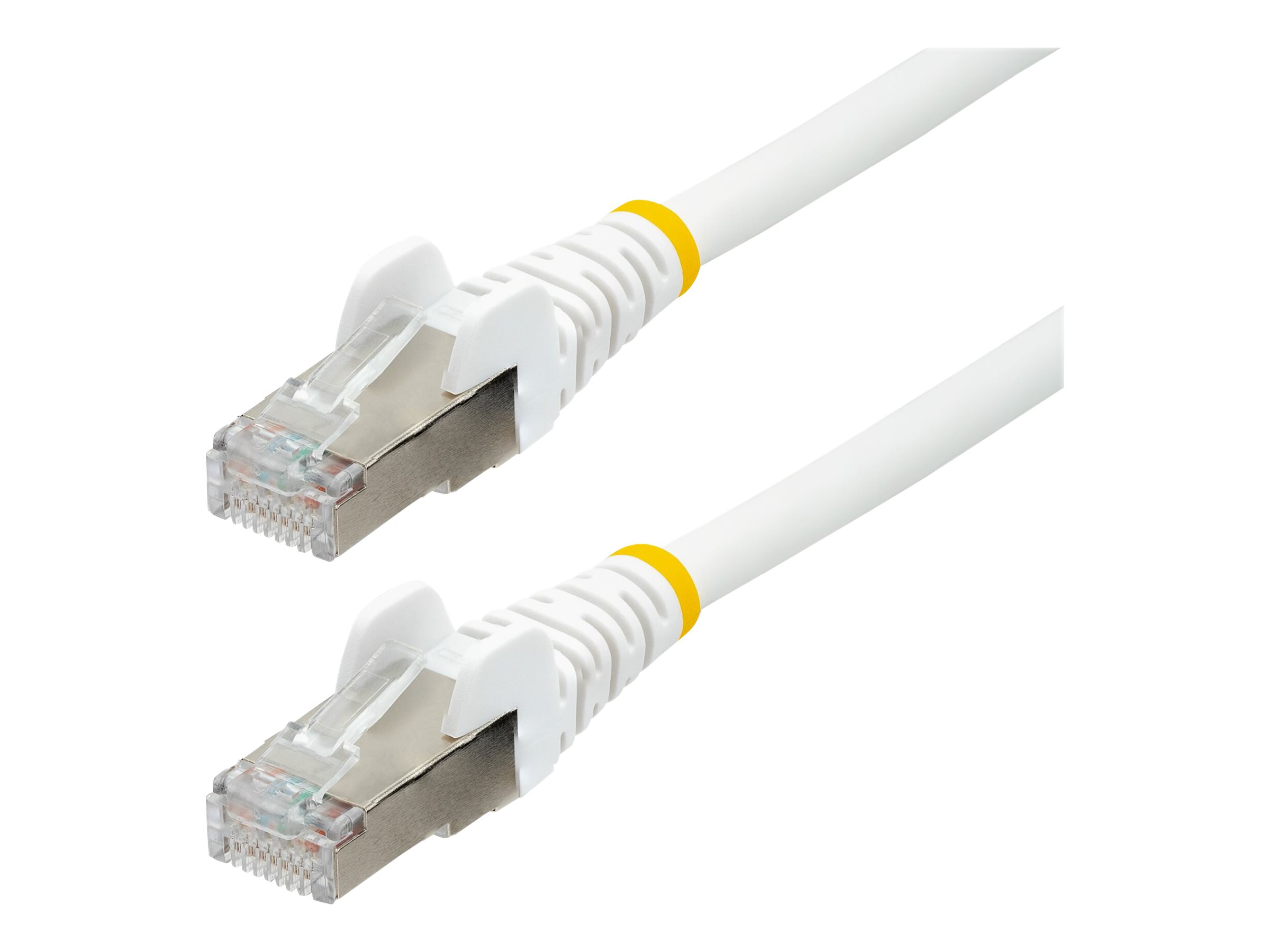 STARTECH.COM 1m CAT6a Ethernet Cable White Low Smoke Zero Halogen LSZH 10GbE 100W PoE S/FTP Snagless RJ-45 Network Patch Cord STARTECH.COM 1m CAT6a Ethernet Cable White Low Smoke Zero Halogen LSZH 10GbE 100W PoE S/FTP Snagless RJ-45 Network Patch Cord