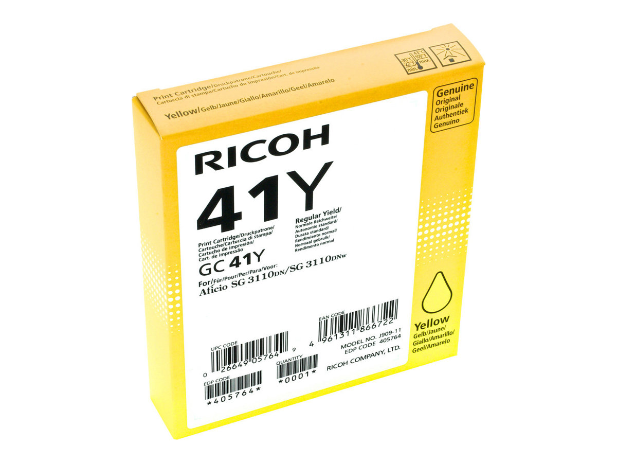 405764 RICOH SG Tinte yellow Gel 2200 405764 RICOH SG Tinte yellow Gel 2200