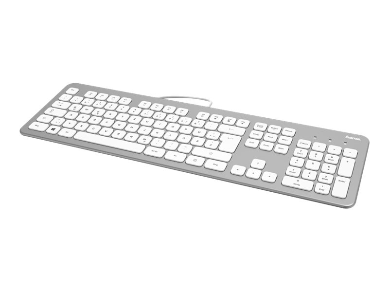 hama KC-700 Tastatur kabelgebunden silber, weiss hama KC-700 Tastatur kabelgebunden silber, weiss