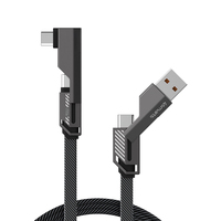 4smarts USB-C Kabel ComboCord Flat Right Angel 240W,1.5m, graphit 4smarts USB-C Kabel ComboCord Flat Right Angel 240W,1.5m, graphit