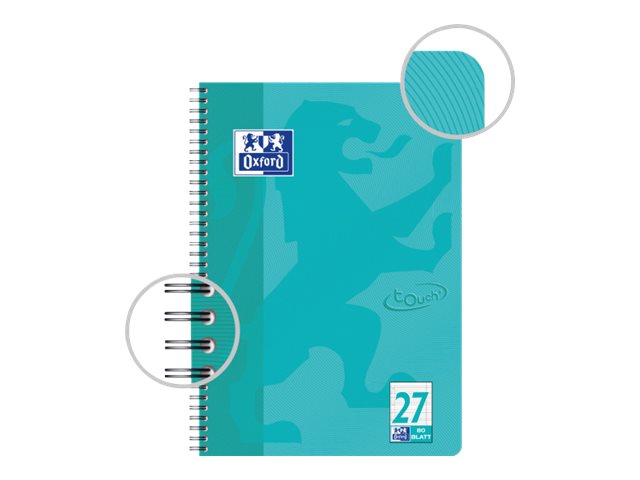OXFORD Collegeblock touch Lineatur 27 liniert DIN A4 Innen und Aussenrand, 1 Block