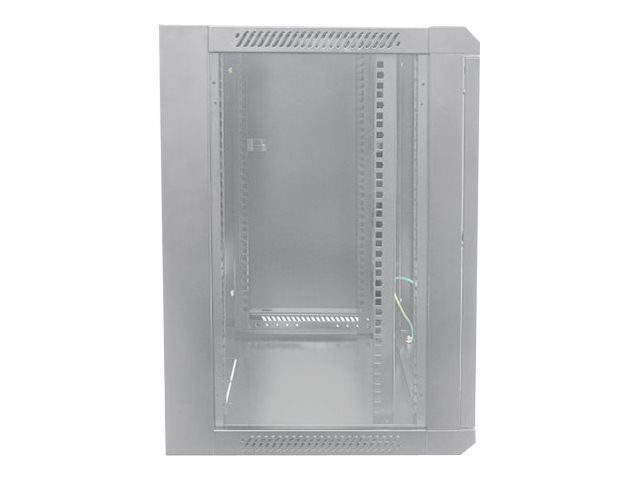 INTELLINET 48,3cm Wandverteiler 9 HE 600mm tief 19Zoll HxBxT 500 x 570 x 600 mm unmontiert grau
