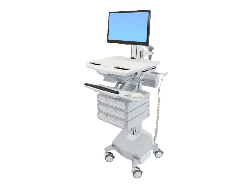 ERGOTRON StyleView Wagen mit LCD-Gelenk LiFe-Antrieb 9 Schublade ERGOTRON StyleView Wagen mit LCD-Gelenk LiFe-Antrieb 9 Schublade