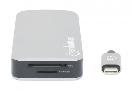 MANHATTAN USBC 8in1Dockingstation mit Power Delivery 100 W Typ CStecker auf HDMI 4K30Hz 3x USBA 5 Gbits RJ45 Kartenleser Alu