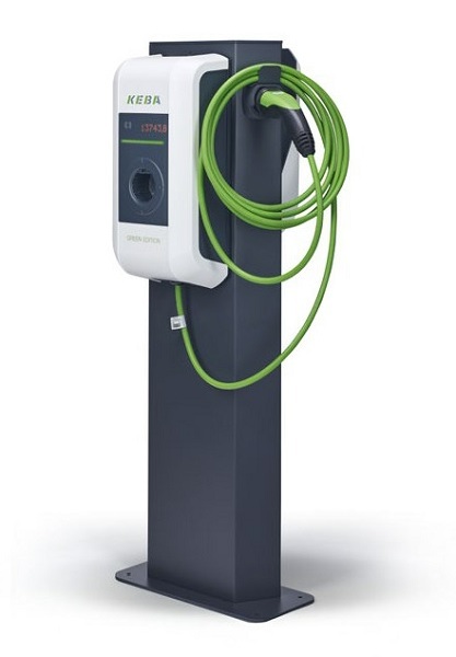 Keba Energy Automation Standfuss für Wallbox P30P40 double alu
