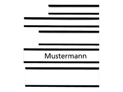 FRANKEN Etikettenhalter magnetisch braun 7,5 x 1,5 cm, 10 St