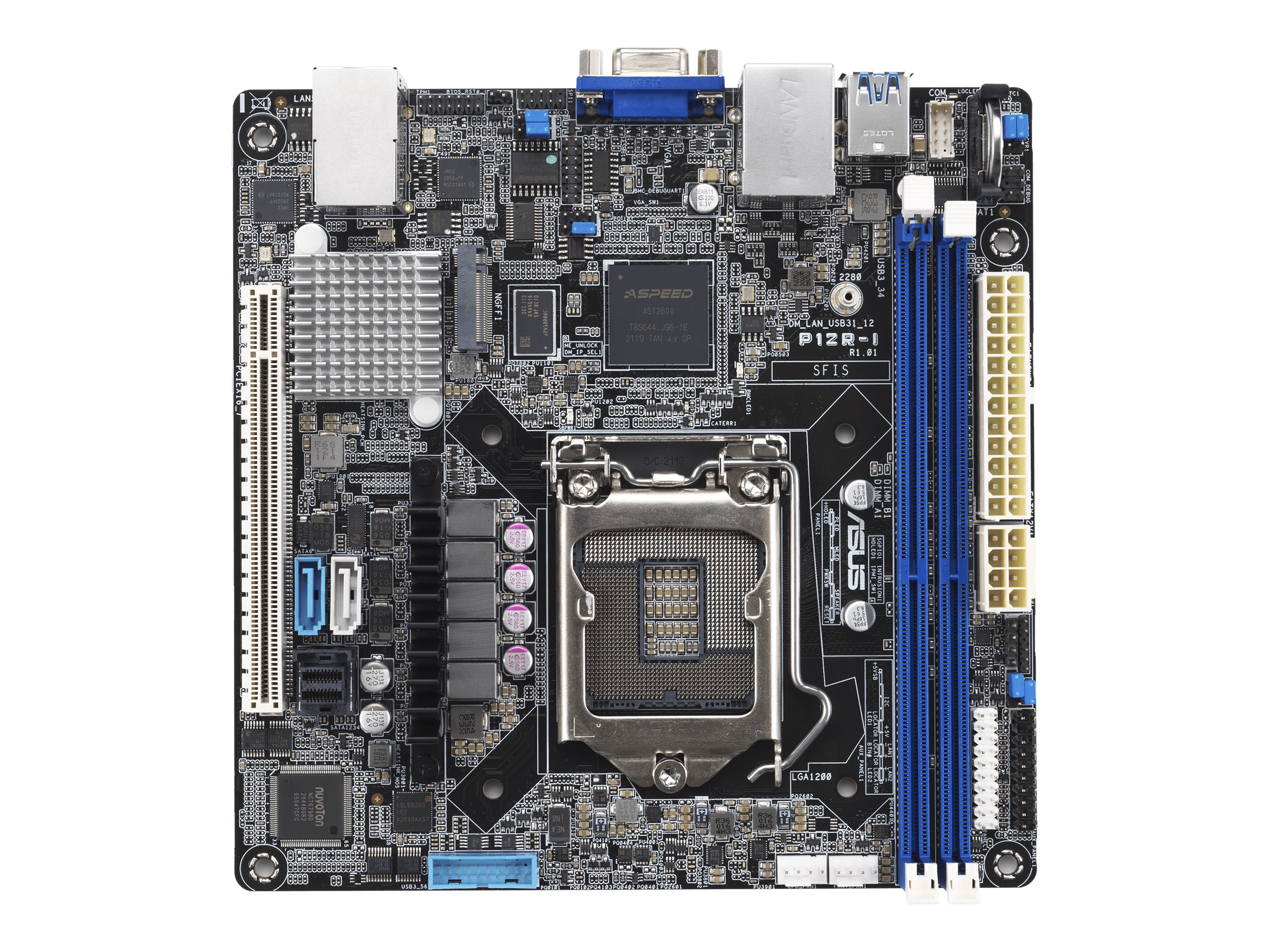 ASUS P12R-I/AMSB10 LGA1200 mini ITX Server MB 2xDDR4 1xm.2 6xSATA ASUS P12R-I/AMSB10 LGA1200 mini ITX Server MB 2xDDR4 1xm.2 6xSATA