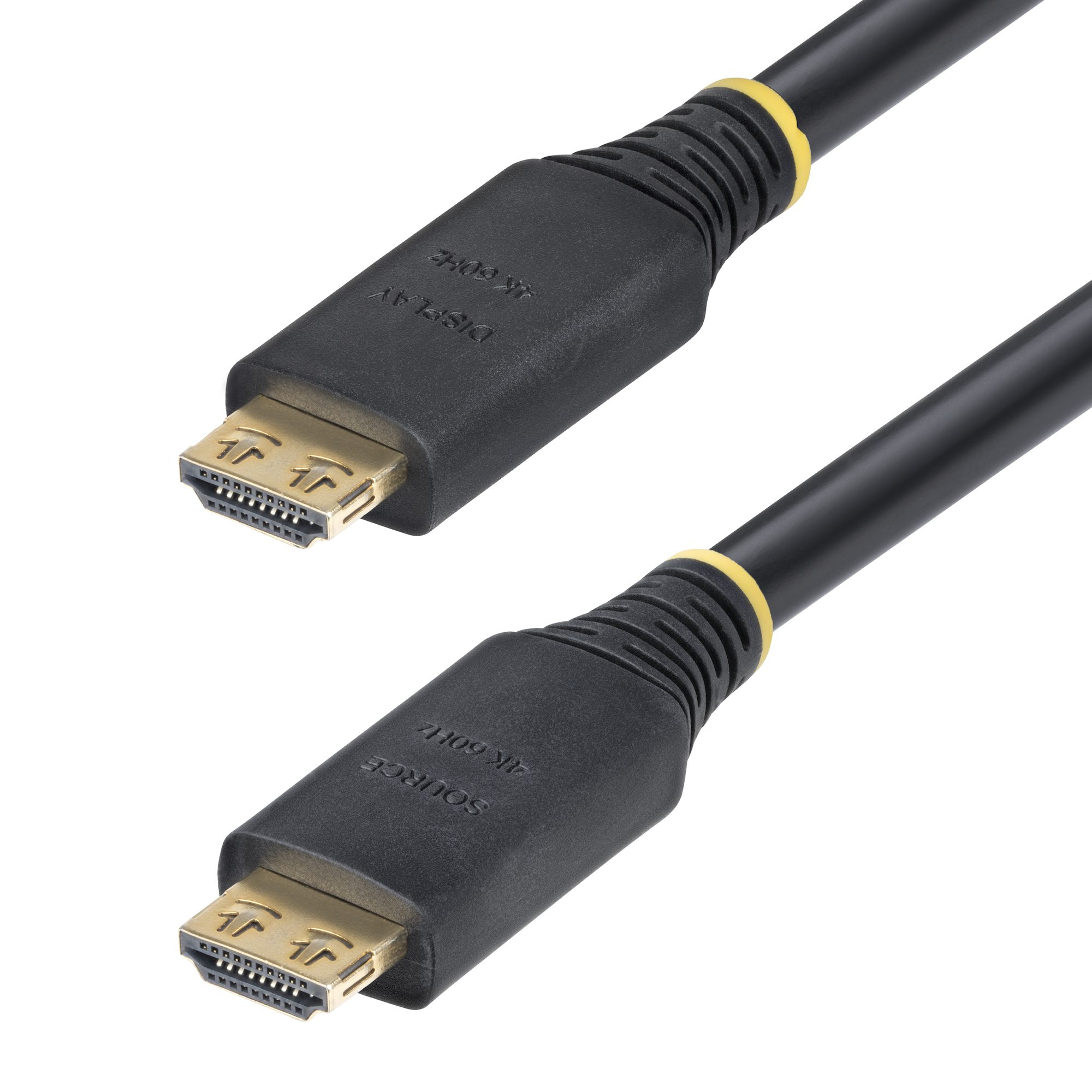 STARTECHCOM 15m Aktives High Speed HDMI Kabel mit Griffsteckern 4K 60Hz und 1440p 144Hz 18Gbps UHD HDMI Arc Kabel mit TPEMantel