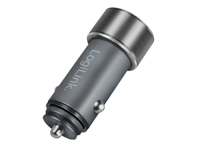 Logilink USB Kfz Ladeadapter 2Port 1xUSBC PD,1xUSBA QC,36W