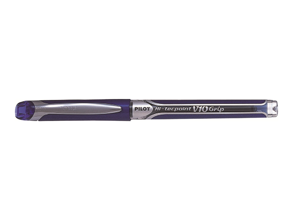 PILOT Hi-Tecpoint Grip V10 Tintenroller blau/transparent 0,7 mm, Schreibfarbe: blau, 1 St. PILOT Hi-Tecpoint Grip V10 Tintenroller blau/transparent 0,7 mm, Schreibfarbe: blau, 1 St.