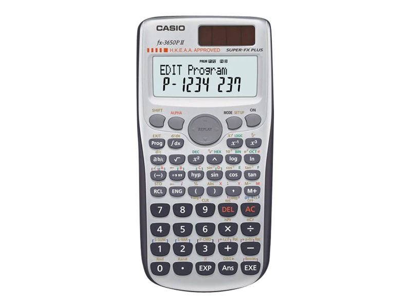CASIO FX3650PII Wissenschaftlicher Taschenrechner silber