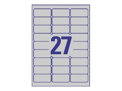 540 AVERY Zweckform Typenschildetiketten L6011-20 silber 63,5 x 29,6 mm 540 AVERY Zweckform Typenschildetiketten L6011-20 silber 63,5 x 29,6 mm