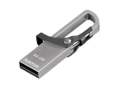 hama USB-Stick Hook-Style grau 64 GB hama USB-Stick Hook-Style grau 64 GB