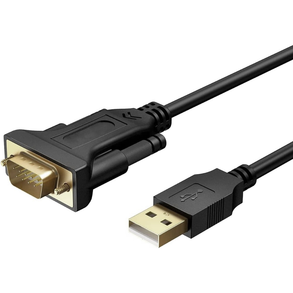 TECHLY USB Seriell Konverter RS 232 zum Anschluss eines seriellen Geraets an den USB Port BLISTER verpackt 15 Meter