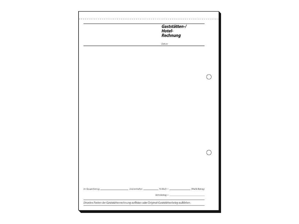 SIGEL Bewirtungskostenbeleg Formularbuch GB515, 1 St
