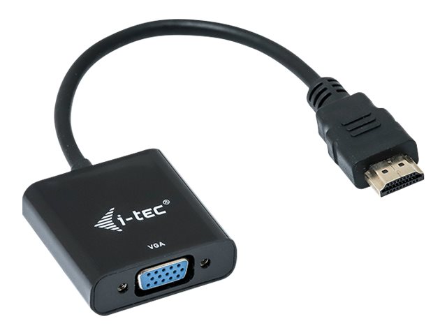 I-TEC Adapter HDMI zu VGA Aufloesung Full-HD 1920x1080/60 Hz Kabellaenge 15 cm vergoldeter HDMI-Stecker I-TEC Adapter HDMI zu VGA Aufloesung Full-HD 1920x1080/60 Hz Kabellaenge 15 cm vergoldeter HDMI-Stecker