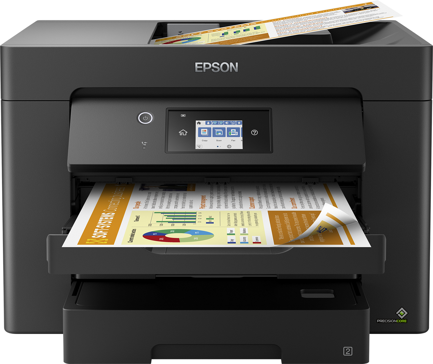 EPSON WorkForce WF7830DTWF 4 in 1 TintenstrahlMultifunktionsdrucker schwarz