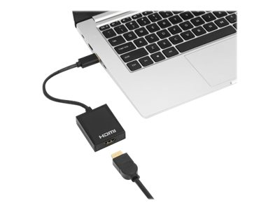 MANHATTAN 1080p USB-A auf HDMI-Adapter Konverter mit USB 3.2 Gen 1 Typ A-Stecker auf HDMI-Buchse 1080p60Hz schwarz