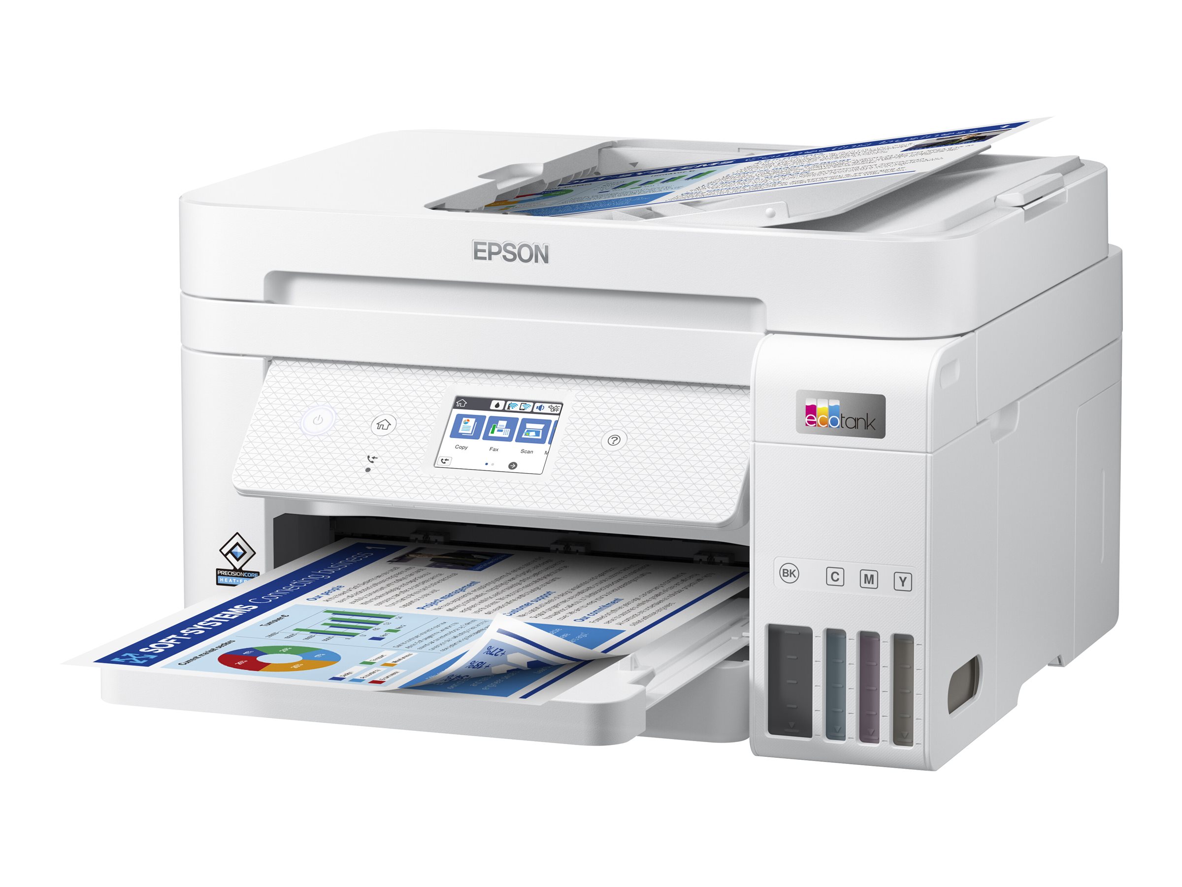 EPSON EcoTank ET-4856 4 in 1 Tintenstrahl-Multifunktionsdrucker weià EPSON EcoTank ET-4856 4 in 1 Tintenstrahl-Multifunktionsdrucker weiÃ