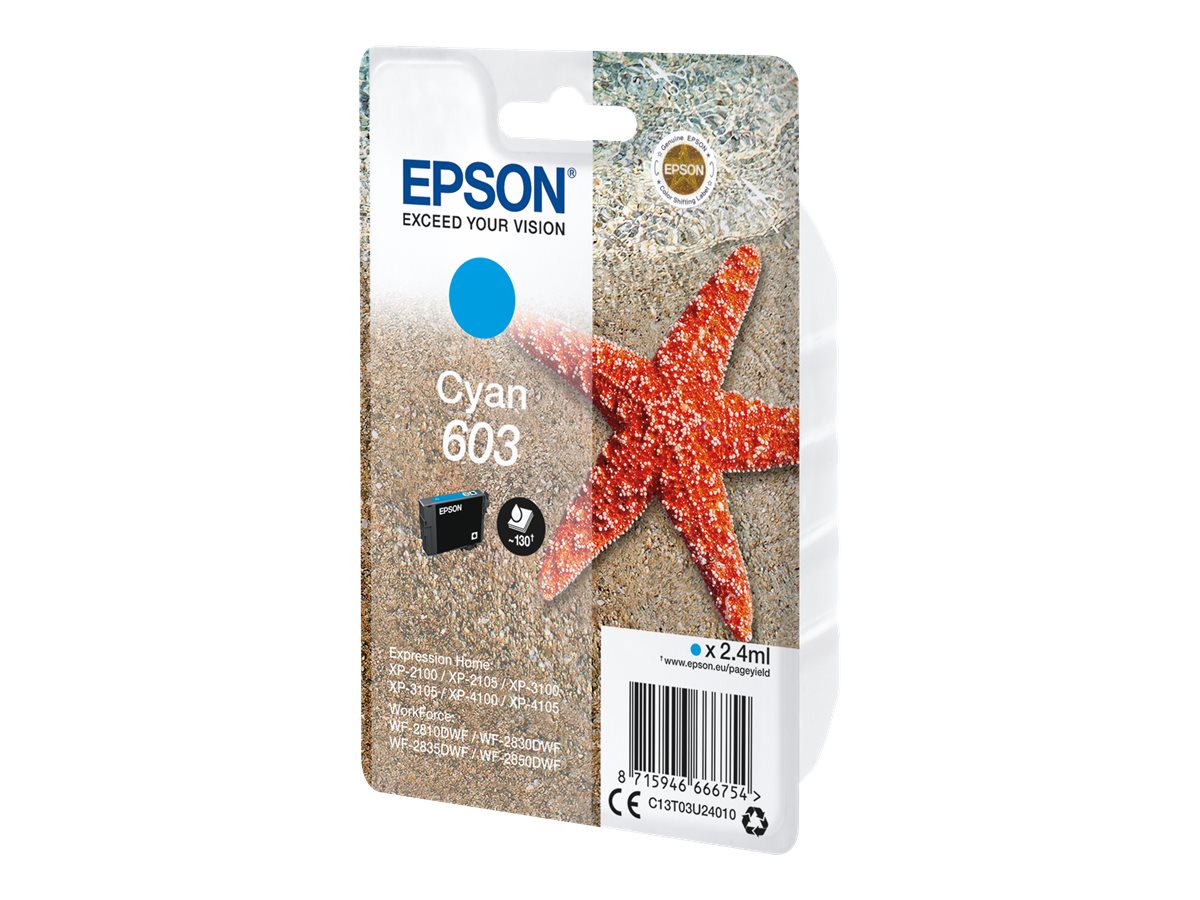 EPSON 4LB Singlepack Cyan 603 Ink w/s EPSON 4LB Singlepack Cyan 603 Ink w/s