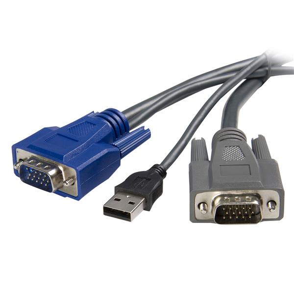 STARTECHCOM 6 ft UltraThin USB VGA 2in1 KVM Cable