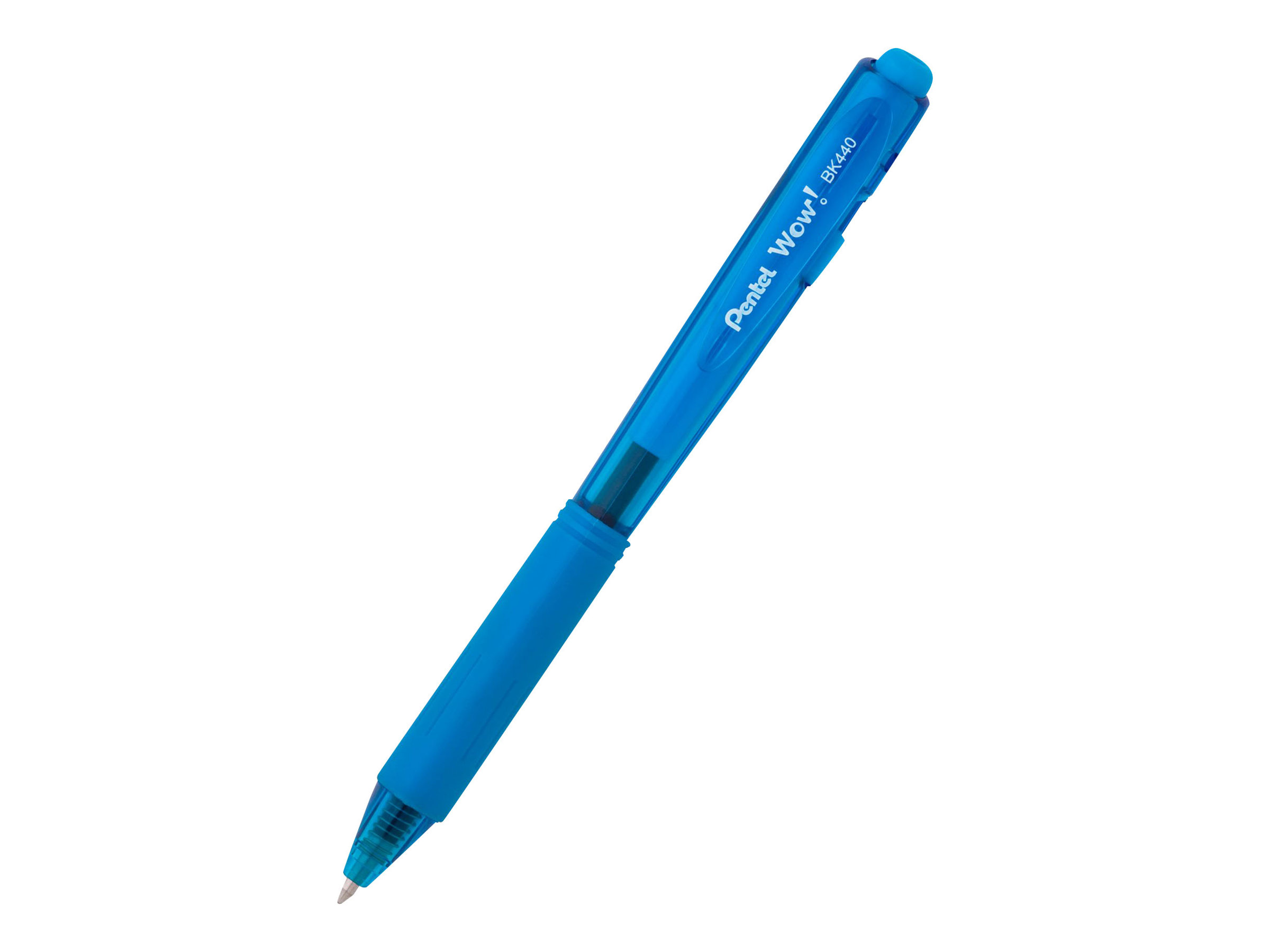 Pentel Kugelschreiber BK440 hellblau/transparent, Schreibfarbe: hellblau, 1 St. Pentel Kugelschreiber BK440 hellblau/transparent, Schreibfarbe: hellblau, 1 St.