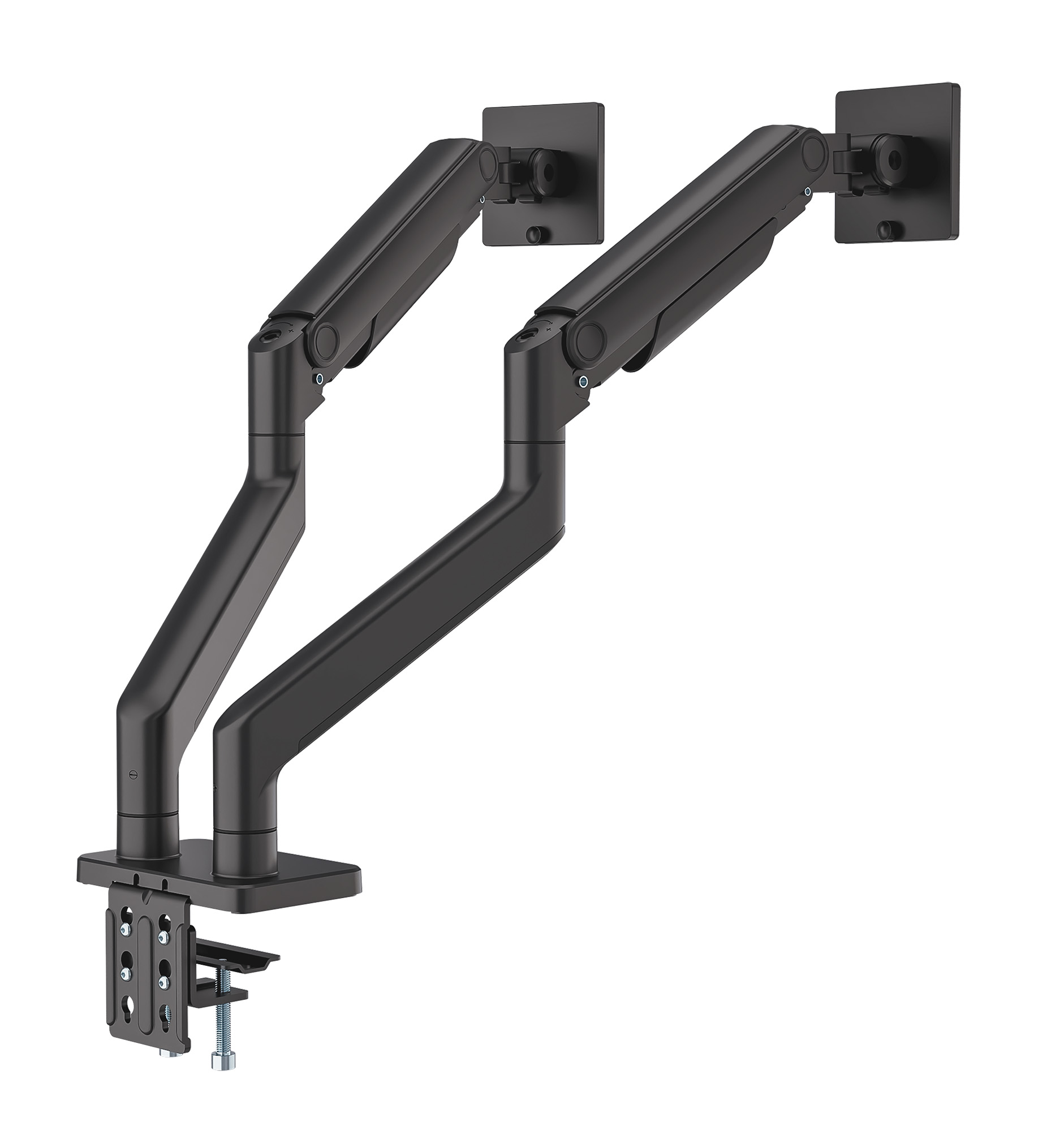 Manhattan Tischhalterung mechanische Feder 2 Monitore 17-45 Zoll Schwarz