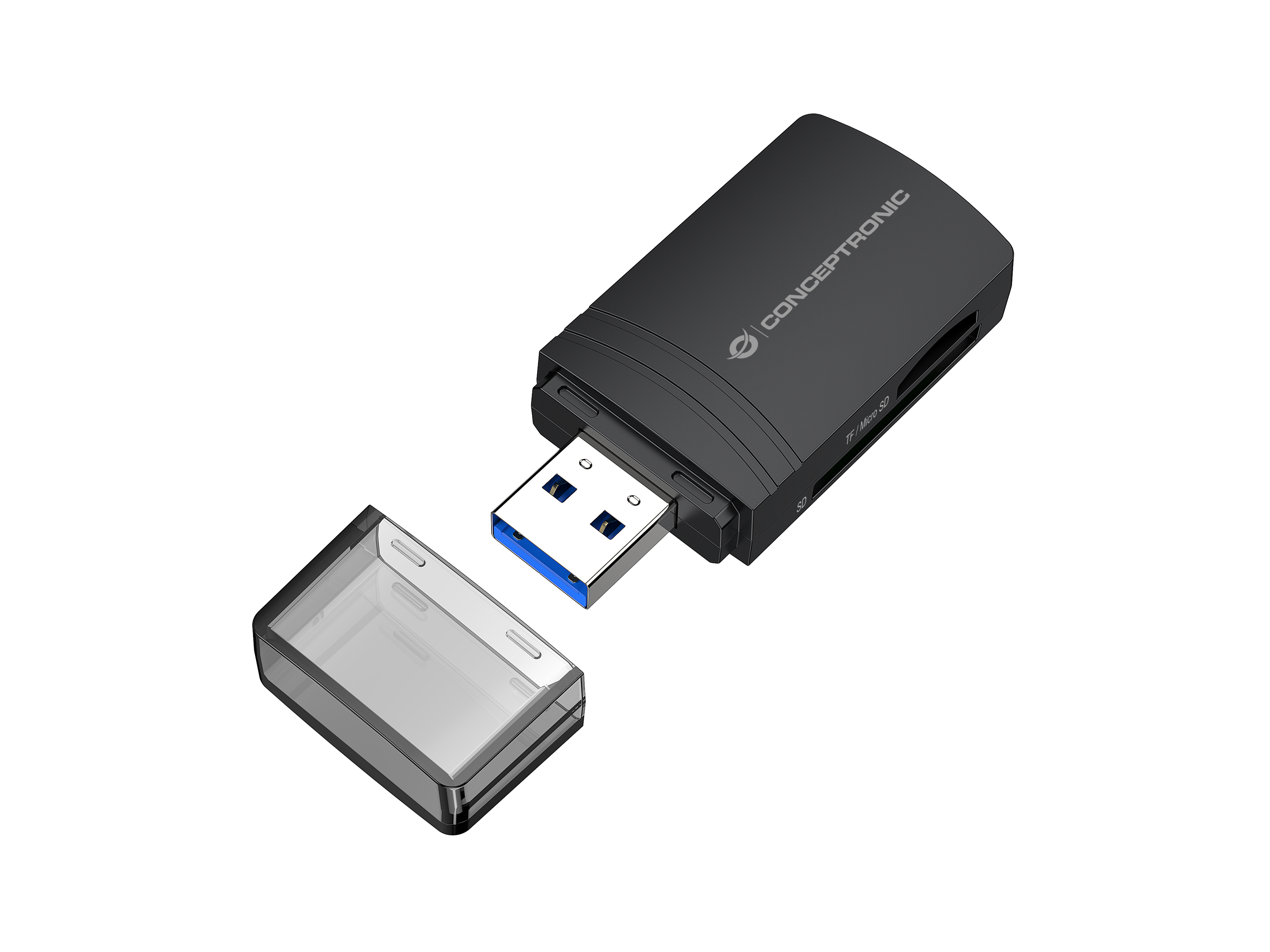 CONCEPTRONIC Kartenleser USBA32TFMicroSD40 schwarz