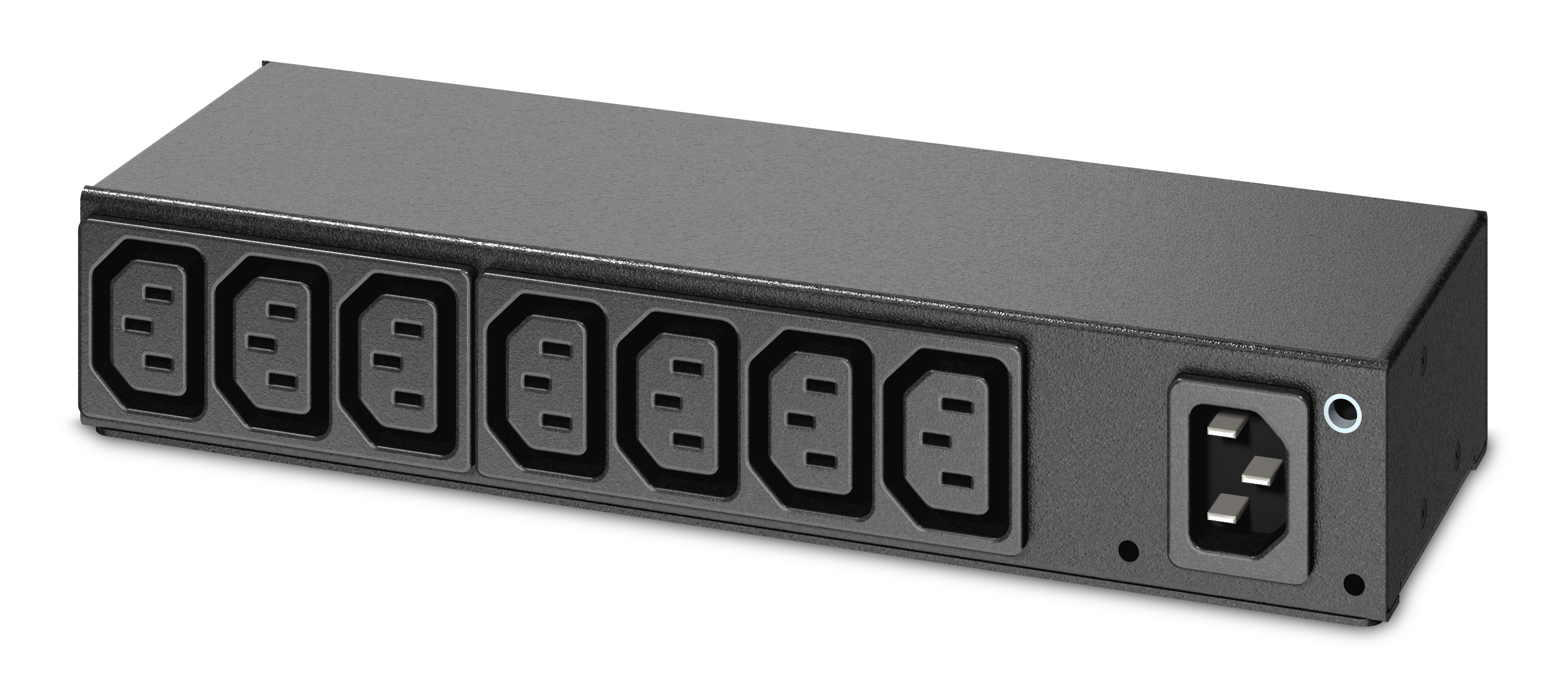APC Basic Rack PDU AP6015A Rack AC 100120200208230240V input IEC 60320 C14 output connectors 8 power IEC 60320 C13 1U BK