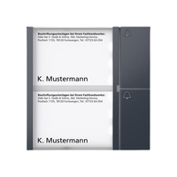 Siedle Tastenmodul BTM 650-02 AG anthrazitgrau 2fach Siedle Tastenmodul BTM 650-02 AG anthrazitgrau 2fach