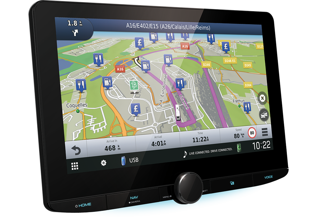 JVC DNR992RVS USB BT Navigation 10,1″ HD Display