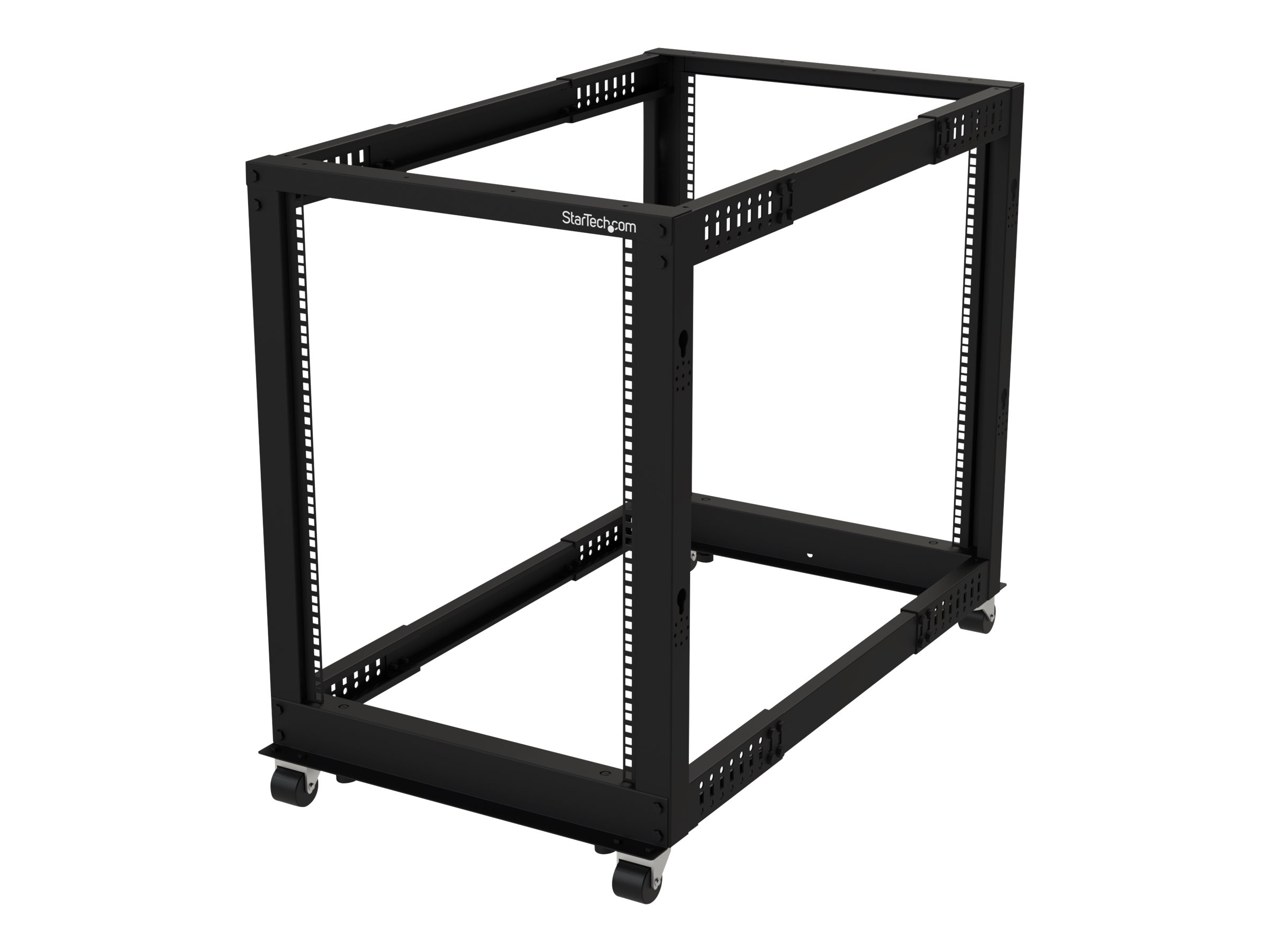 STARTECH.COM 48,26cm 19Zoll Serverschrank - 15HE Laborgestell - Tiefenverstellbar zwischen 56 und 102 cm - 544 kg Kapazitat mit Roll