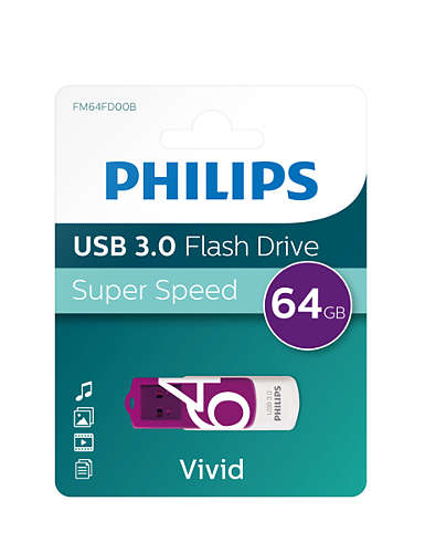 Philips Vivid Edition FM64FD00B 64GB Magic Purple