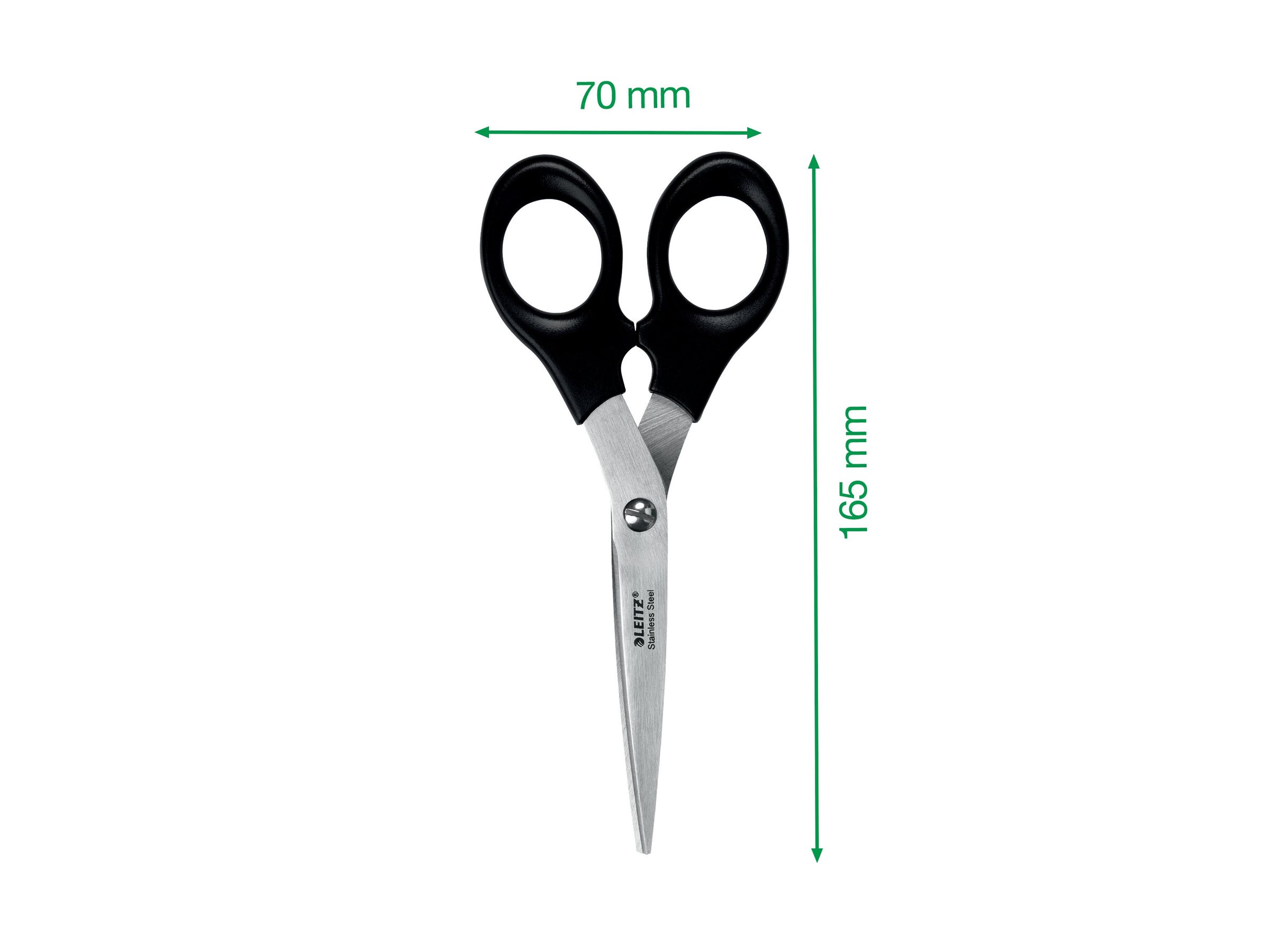 LEITZ Schere schwarz 16,5 cm