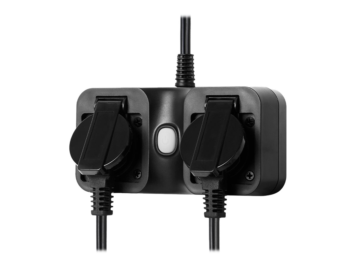 Edimax WLAN Outdoor Steckdose Smart Home mit 2 Ausgaenge und App Fernsteuerung