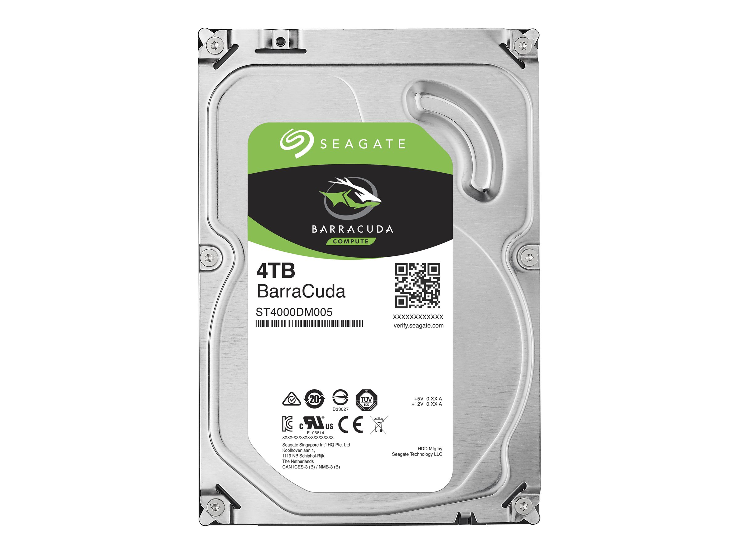 SEAGATE Desktop Barracuda 5400 4TB HDD 5400rpm SATA serial ATA 6Gb/s NCQ 256B cache 8,9cm 3,5Zoll BLK Retail SinglePack