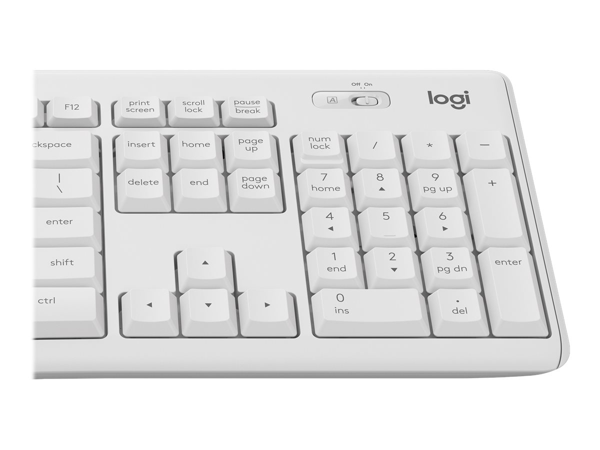 Logitech MK295 Tastatur-Maus-Set kabellos weiss