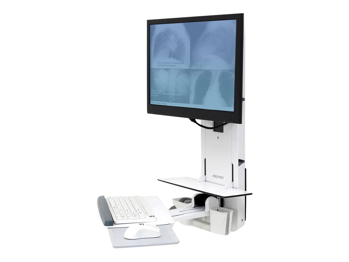 ERGOTRON StyleView Sitz-Steh- Vertical Lift fuer Behandlungszimmer weiss fuer Monitor Tastatur Maus + Scanner LCD 61cm 24Zoll ERGOTRON StyleView Sitz-Steh- Vertical Lift fuer Behandlungszimmer weiss fuer Monitor Tastatur Maus + Scanner LCD 61cm 24Zoll