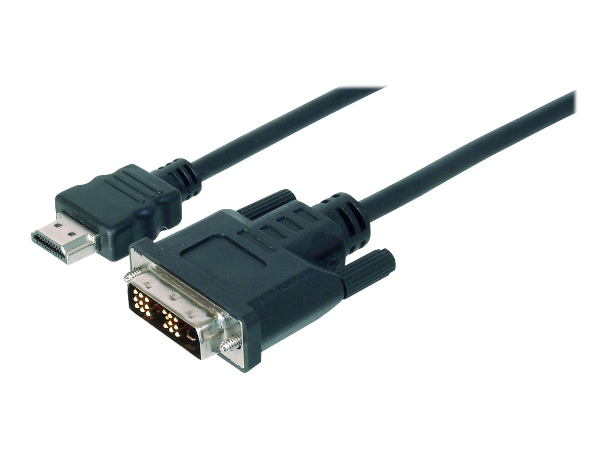 ASSMANN HDMI zu DVID 181 Anschlusskabel 2m schwarz bulk StSt