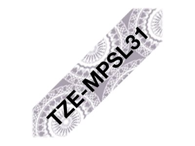 BROTHER TZe-MPSL31 Schriftband P-touch mit Muster (laminiert)4m lang BROTHER TZe-MPSL31 Schriftband P-touch mit Muster (laminiert)4m lang