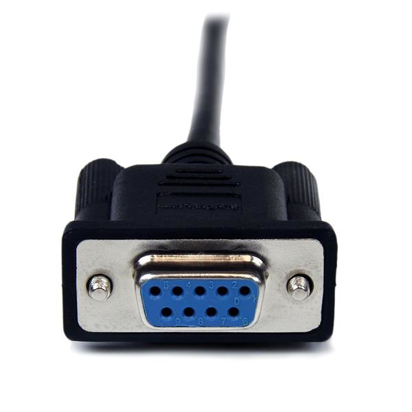 STARTECHCOM 2m Black DB9 RS232 Serial Null Modem Cable FM