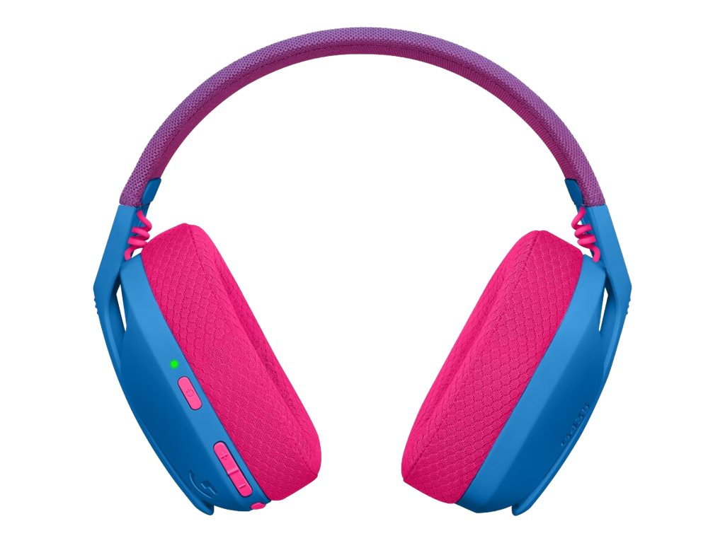 LOGITECH Lightspeed G435 Headset full size Bluetooth / 2.4 GHz radio frequency wireless blue Discord Certified