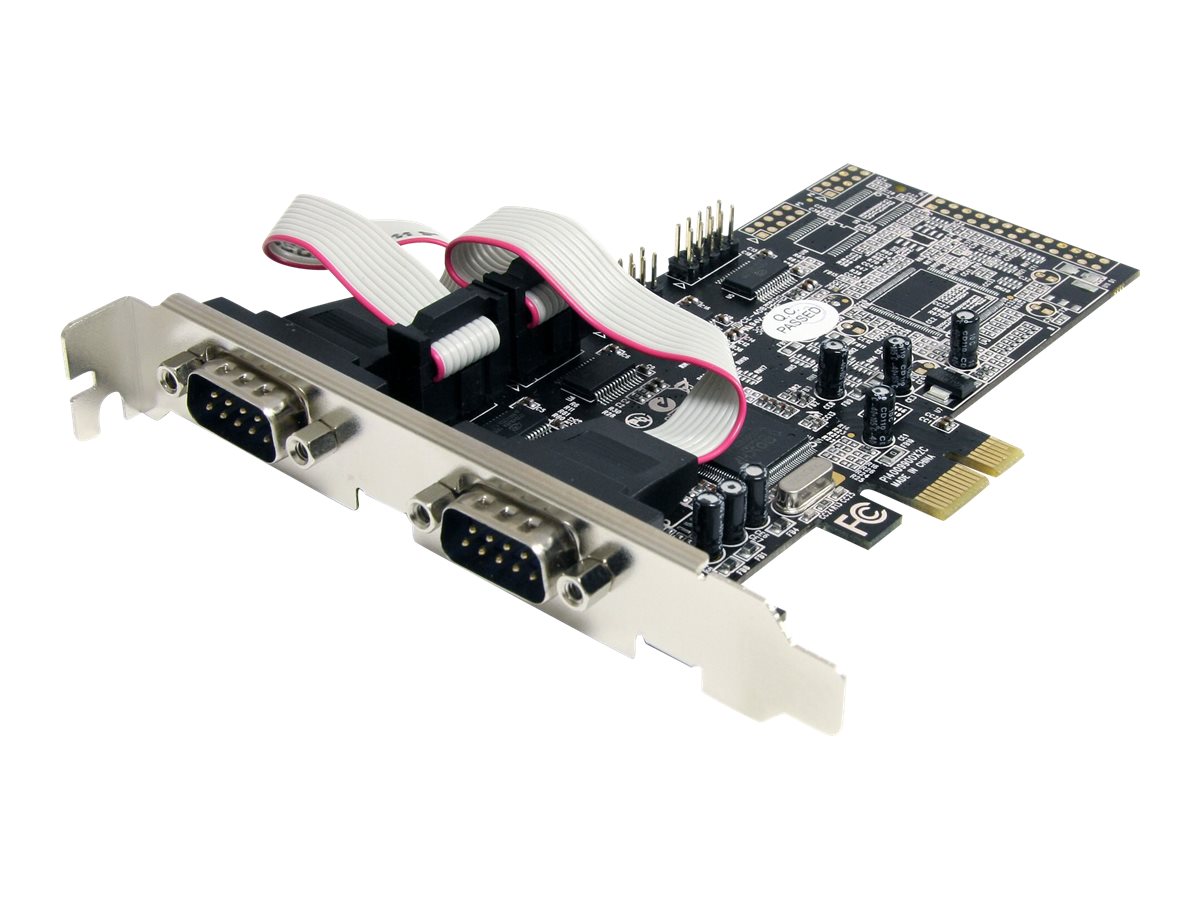 STARTECH.COM 4 Port Serielle RS232 PCI Express Schnittstellenkarte mit 16550 UART - 4 Port RS-232 / DB9 PCIe Karte STARTECH.COM 4 Port Serielle RS232 PCI Express Schnittstellenkarte mit 16550 UART - 4 Port RS-232 / DB9 PCIe Karte