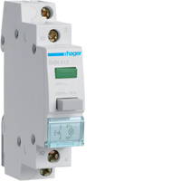 Hager Druckschalter SVN413 1S grün 230V m.Melder