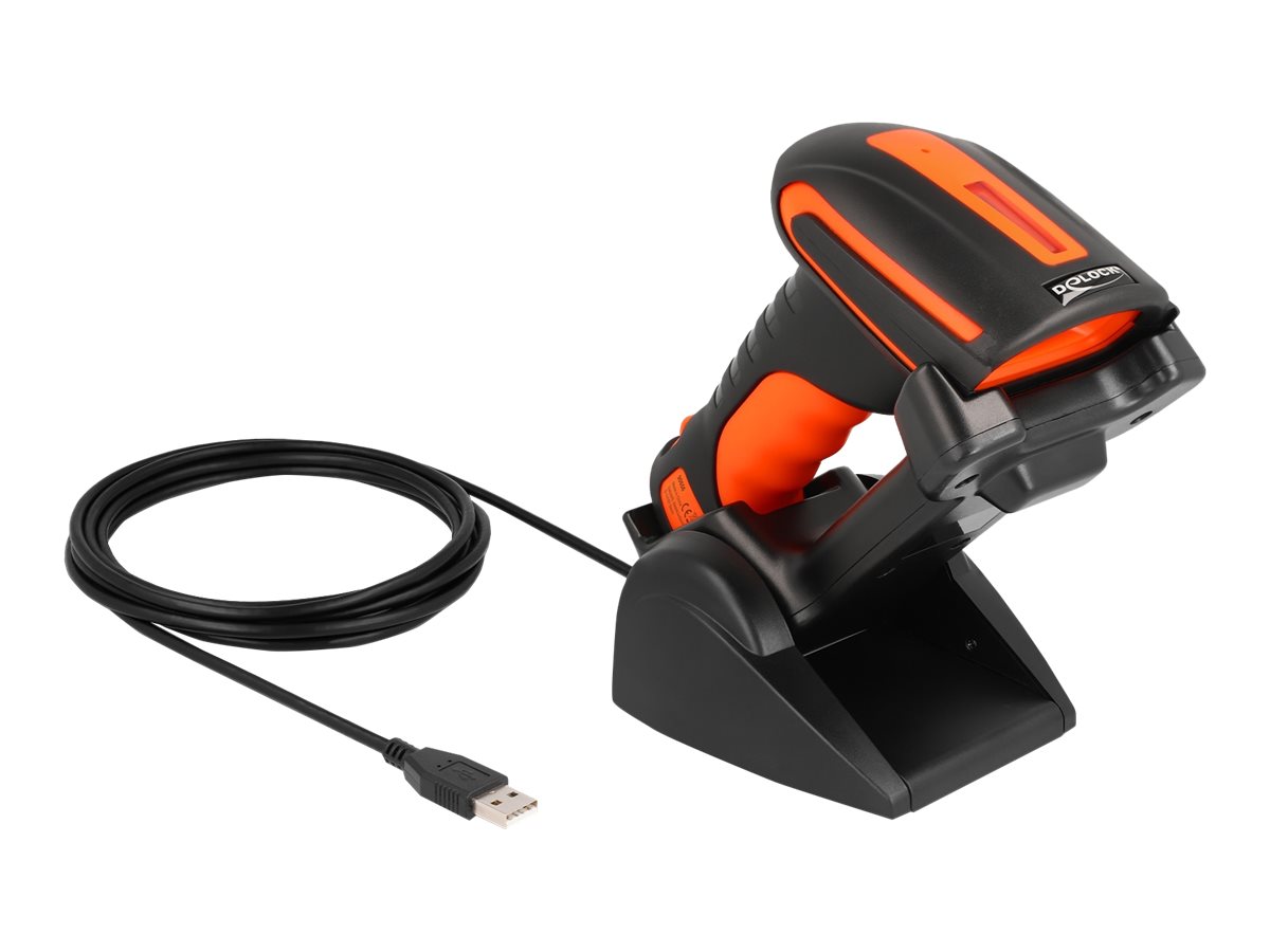 Delock Industrie Barcode Scanner 1D und 2D f?r 2,4 GHz oder Bluetooth