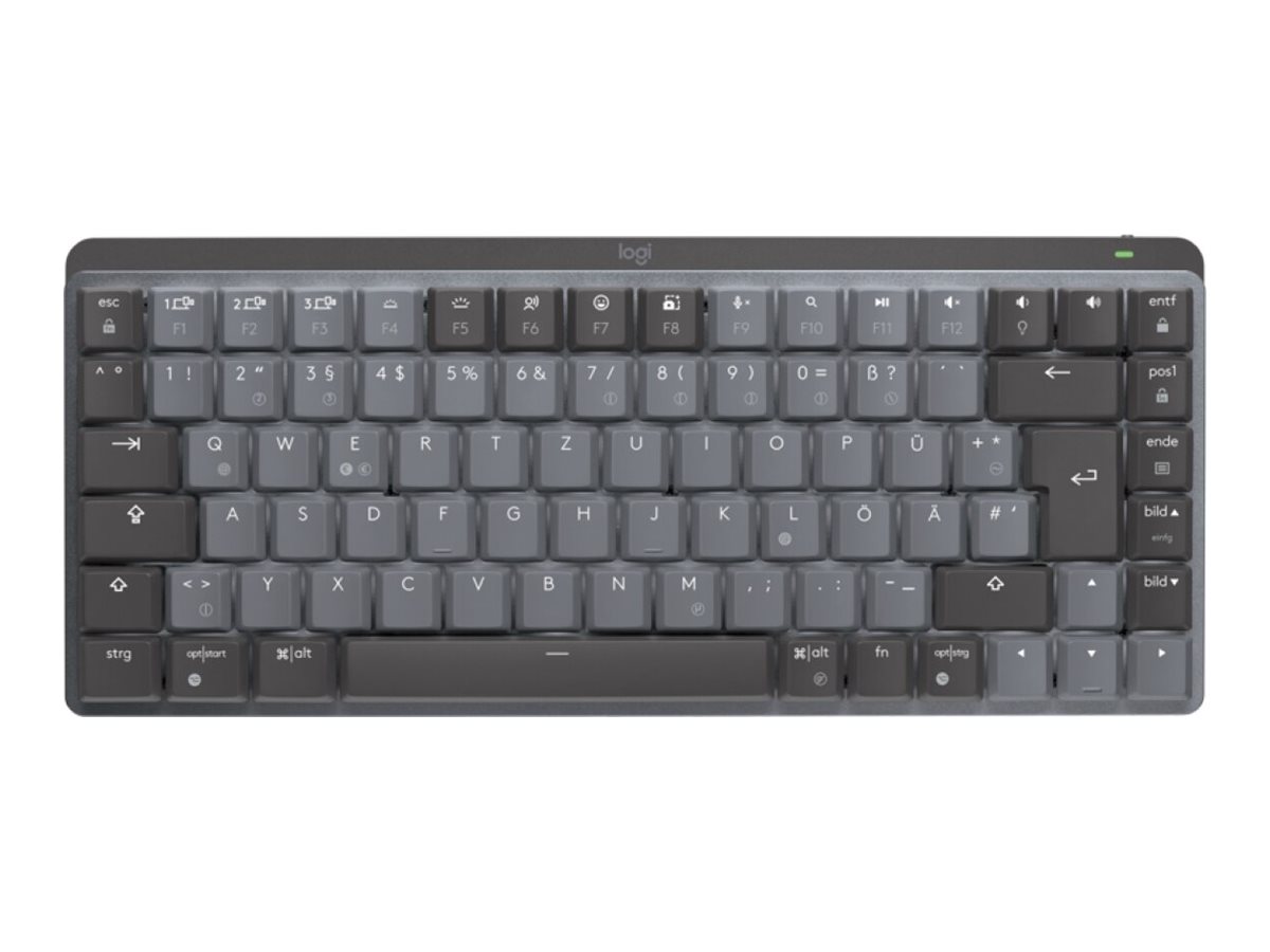 Logitech MX Mechanical Mini - Tastatur - kabellos DE - grafit - linear Logitech MX Mechanical Mini - Tastatur - kabellos DE - grafit - linear