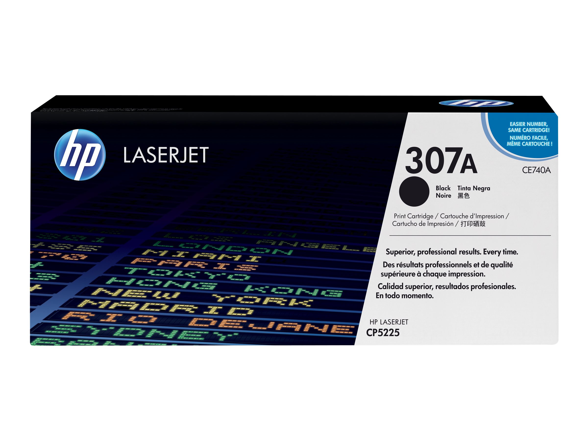 HP 307A (CE740A) schwarz Tonerkartusche HP 307A (CE740A) schwarz Tonerkartusche