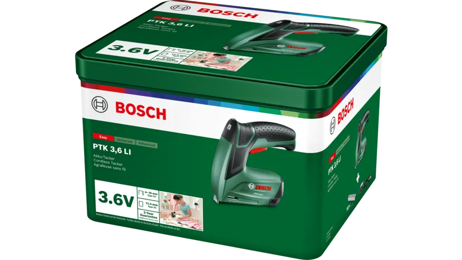 BOSCH Home Garden Handtacker PTK 3,6 LI gruen, 1 St