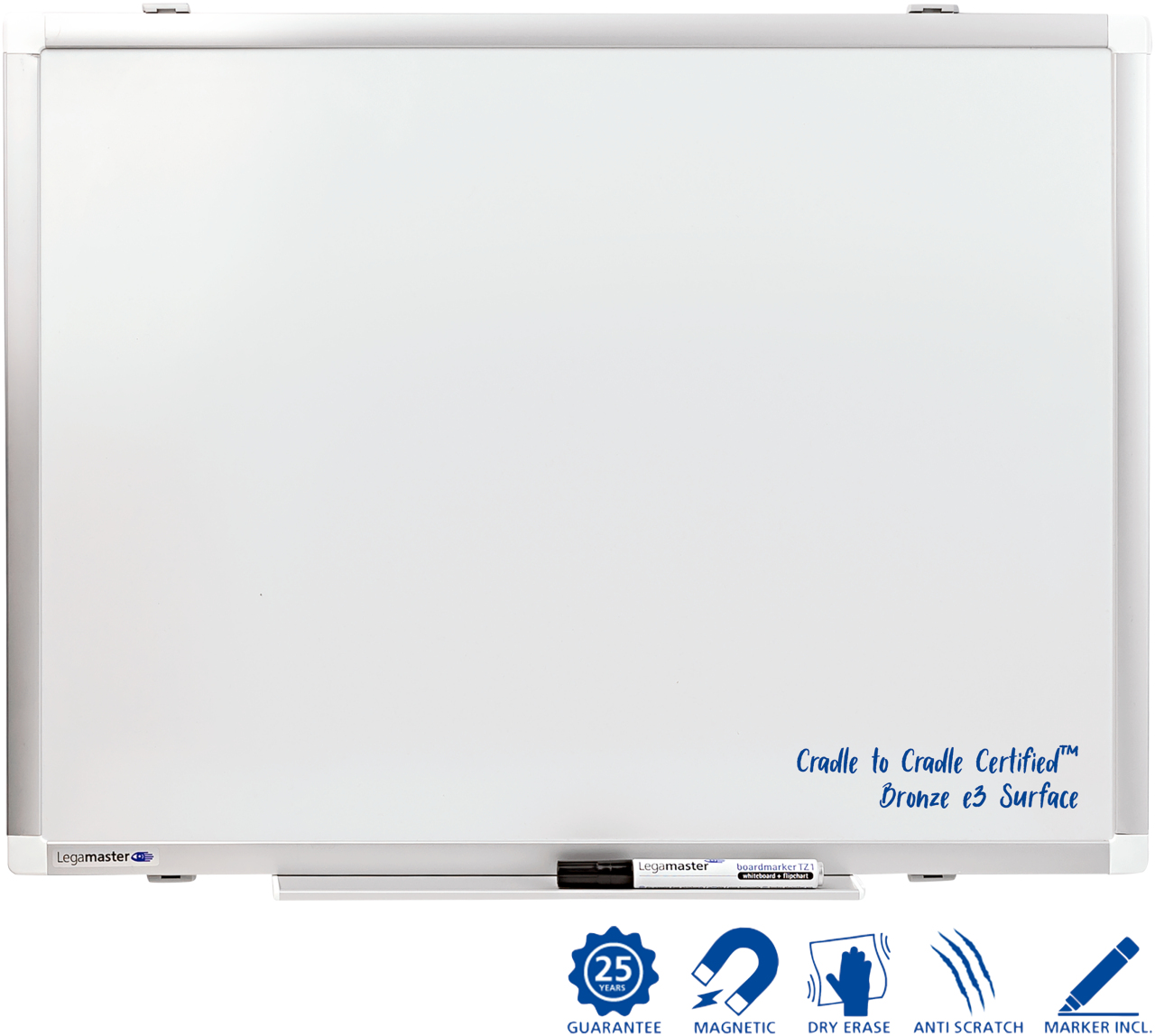 AKTION Legamaster Whiteboard PREMIUM PLUS 60,0 x 45,0 cm weiss emaillierter Stahl GRATIS 4 Boardmarker TZ 100 farbsortiert