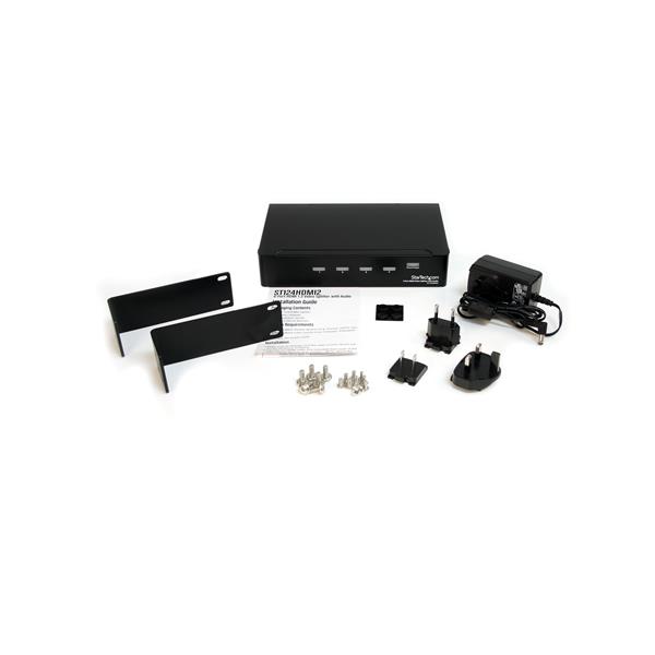 STARTECHCOM 4 Port HighSpeedHDMI Video Splitter mit Audio bis 15m HDTV 1080p 1920x1200 1 x HDMI Buchse 4 x HDMI Buchs